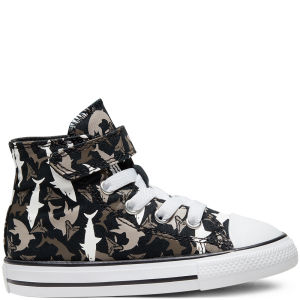 Converse Shark Bite Easy On Chuck Taylor All Star High Top voor peuters Black/university Red/white (766889C)