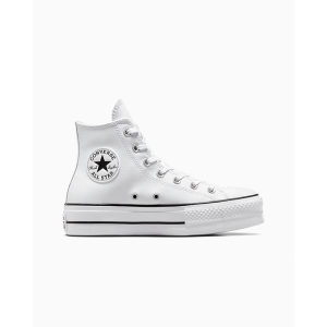 Converse Chuck Taylor All Star Platform Leather Wit/zwart/wit