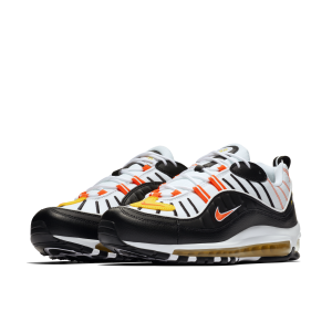 Nike Air Max 98 ‘Chrome Yellow’ Black/White/Chrome Yellow/Bright Crimson (640744-016)