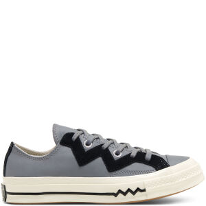 Converse Chuck 1970s Leather Low Top Grey Black (566137C)
