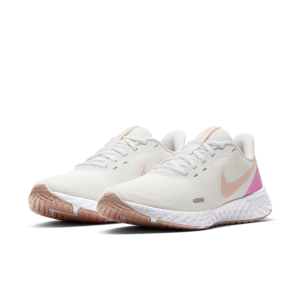 Nike Womens WMNS REVOLUTION 5 SUMMIT WHITE WASHED CORAL-FIRE PINK (BQ3207-103)
