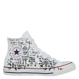 Converse Unisex Hand-Painted Chuck Taylor All Star High Top Robot Graffiti (167397C)