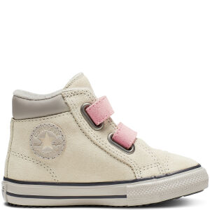 Converse Chuck Taylor All Star Hook and Loop PC Boot High Top Natural Ivory/coastal Pink (765166C)