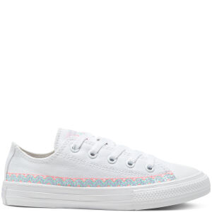 Converse Friendship Bracelet Chuck Taylor All Star Low Top voor kids White/moonstone Violet/white (667785C)