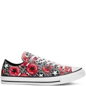 Converse Logo Play Chuck Taylor All Star Low Top University Red/black/white (166986C)