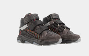 Grijze Sneakers Klittenband | Red-Rag 13189 (13189-829)