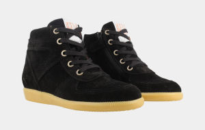 Hoge Zwarte Wedge Sneakers | Red-Rag 11168 (11168-923)