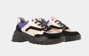 Roze Zilveren Sneakers Laag | Red-Rag 13120 (13120-859)