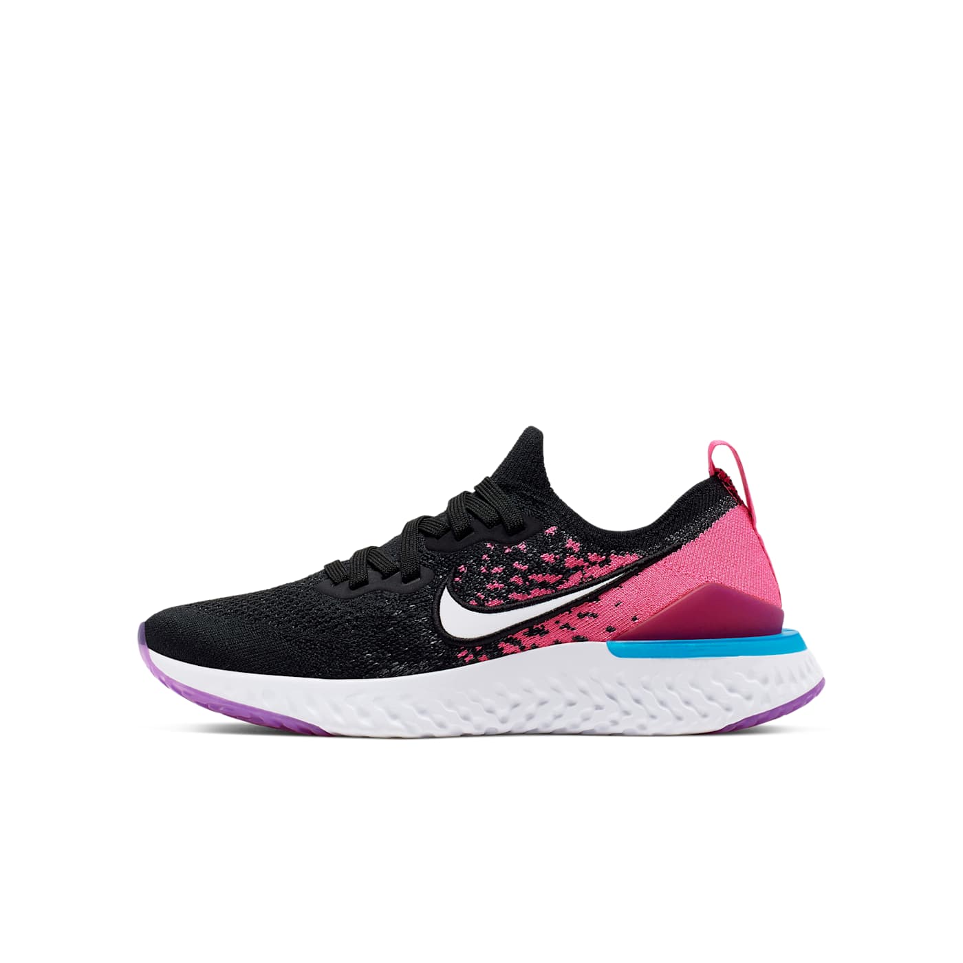 Nike Epic React Flyknit 2 voor kids Zwart (AQ3243-016)