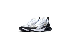 Nike Air Max 270 White Metallic Gold Black