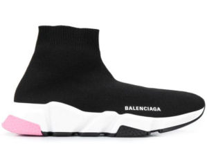 Balenciaga Speed Trainers Mid Black Light Pink (W)