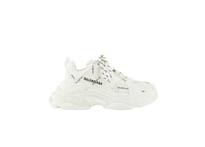 Balenciaga Triple S Allover Logo White (W)