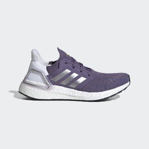 Adidas Womens WMNS UltraBoost 20 ‘Tech Purple’ Tech Purple/Silver Metallic/Footwear White (EG0718)