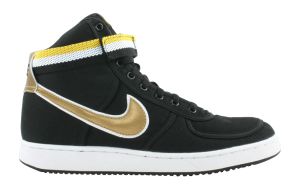Nike Vandal High Supreme Black Metallic Gold Yellow Streak