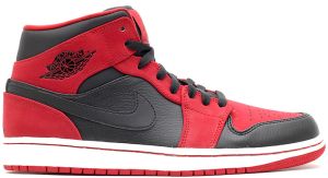 Air Jordan 1 Mid Black Gym Red (554724-005)