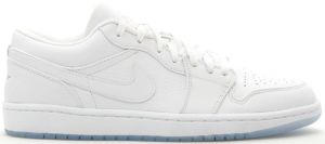 Air Jordan 1 Low Retro ‘White’ White/White-Metallic Silver (309192-111)