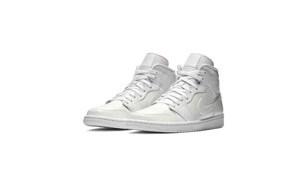 jordan 1 mid triple white w