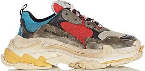 Balenciaga Triple S Grey Red Blue (W)