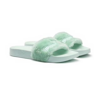 Puma Fur Slide Rihanna Fenty Bay Mint