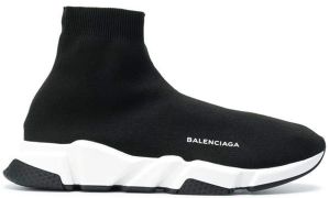 Balenciaga Speed Trainer Black White Black
