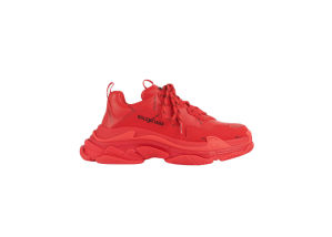 Balenciaga Triple S Allover Logo Red