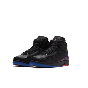 Air Jordan 2 Retro GS ‘Black History Month’ 2019 Black/Metallic Gold-Hyper Cobalt (CI2972-007)