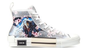 Dior B23 High Canvas Sorayama Dinosaur Navy