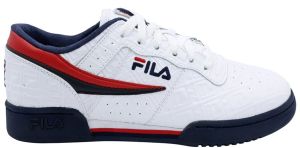 Fila Original Fitness Embossed Logo White Navy Red