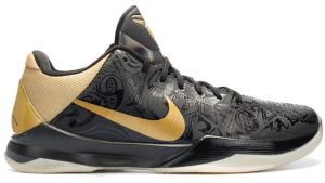 Nike Zoom Kobe 5 ‘Big Stage Away’ Black/Metallic Gold-White (386429-008)