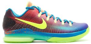 Nike KD 5 Elite ‘EYBL’ Multi-Color-Vlt-N Trq-Tl Orng (585386-900)