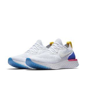 Nike Epic React Flyknit White Racer Blue Pink Blast (W)