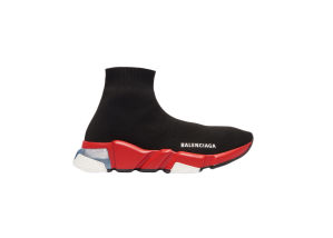 Balenciaga Speed Clear Sole Black Red