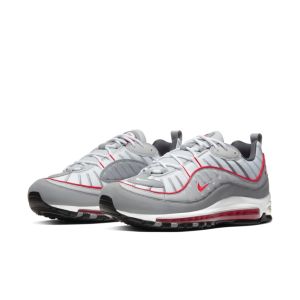 Nike Air Max 98 ‘Particle Grey Red’ Particle Grey/Track Red/Iron Grey (CI3693-001)
