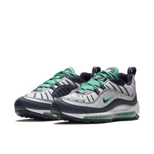 Nike Air Max 98 ‘South Beach’ Pure Platinum/Obsidian/Kinetic Green (640744-005)