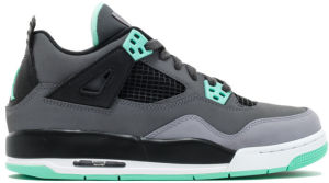 Air Jordan 4 Retro GS Dark Grey Green Glow (408452-033)