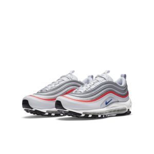 Nike Womens WMNS Air Max 97 ESS Silver Flash Crimson Blue (CZ6087-101)