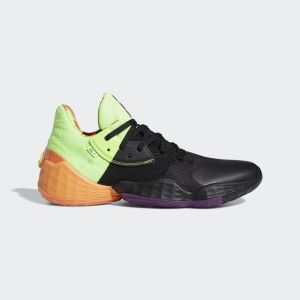Adidas Harden Vol 4. ‘Two Tone’ Core Black/Amber Tint/Glory Purple (FV4713)