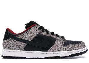 Nike Supreme x Dunk Low Pro SB ‘Black Cement’ Black/Black-Cement Grey (304292-131)