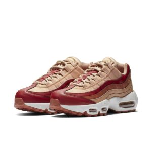 Nike Womens WMNS Air Max 95 ‘Dusty Peach’ Team Crimson/Rose Gold-Summit White-Dusty Peach (307960-607)