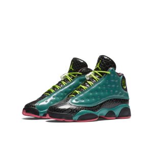 Air Jordan 13 Retro’Doernbecher’ BG Emerald Green/Volt Ice/Black/Dynamic Pink (836788-305)