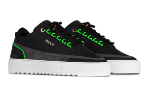 Mason Garments Firenze Gomma/Suede/Nubuck/Reflective Black/Asfalto/Fluo Green (FW20-14B)