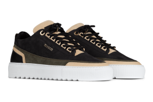 Mason Garments Firenze Nubuck/Leather – Black/Creme/Forest (FW20-2D)