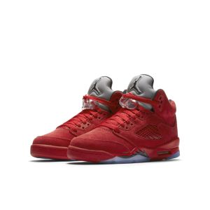 Air Jordan 5 Retro BG Flight Suit – Red Suede (440888-602)