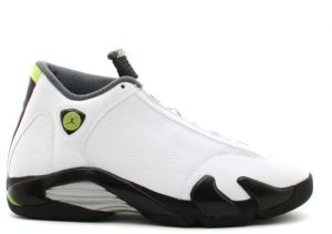 Jordan 14 Retro White Chartreuse
