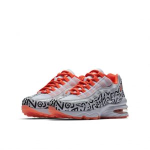 Nike Air Max 95 White Black Crimson (GS)