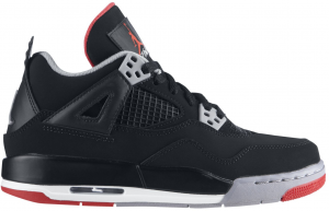 Air Jordan 4 Retro GS Black Fire Red (408452-089)