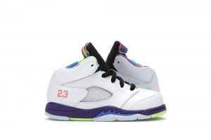 Air Jordan 5 Retro TD ‘Alternate Bel-Air’ White/Court Purple/Racer Pink/Ghost Green (DB3025-100)