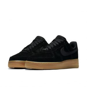 Nike Womens WMNS Air Force 1 07 SE Black Gum (AA0287-002)