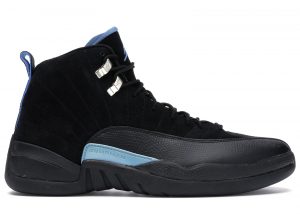 Air Jordan 12 Retro ‘Nubuck’ 2009 Black/White-University Blue (130690-018)