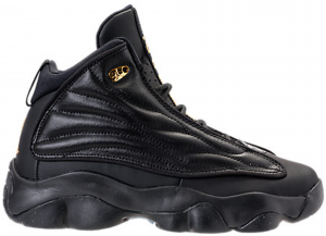 Jordan Pro Strong Black Metallic Gold (GS)